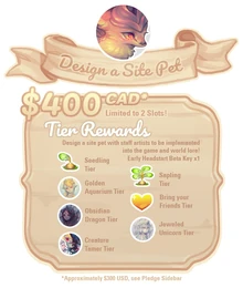 Design a Site Pet Tier