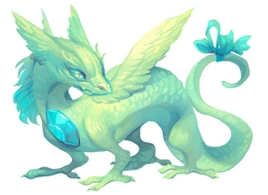 Emerald Dragonlet unevolved image.