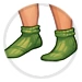 Rolled Green Socks thumbnail.