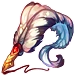 A white feathery quill.