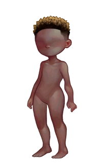 Short Twists Blonde Tipped fullbody preview.