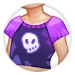 Purple Cropped Shirt thumbnail.