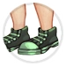 Flat Green Sneakers thumbnail.