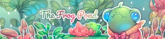 Banner for The Frog Gathering, featuring Paulie at the Frog Pond.