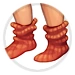 Red Thick Wool Socks thumbnail.