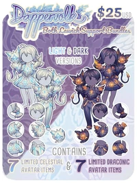 A promotional image advertising both the Dark and Light Launch bundles.