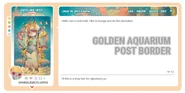 Golden Aquarium Post Border
