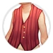 Tailored Vest Red thumbnail.
