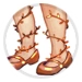 Glume's Orange Vine Shoes thumbnail.