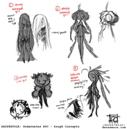 Initial concepts of Pyrifera by Denae