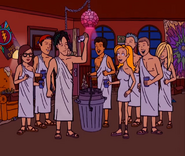 Not too surprising to see her near a keg. But in Brittany's social circle?