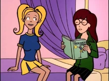 Brittany teaching Daria about cheer