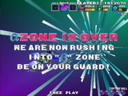 Zone is over