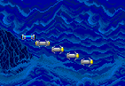 As seen in Darius, Zone D (in a group, includes a blue one)