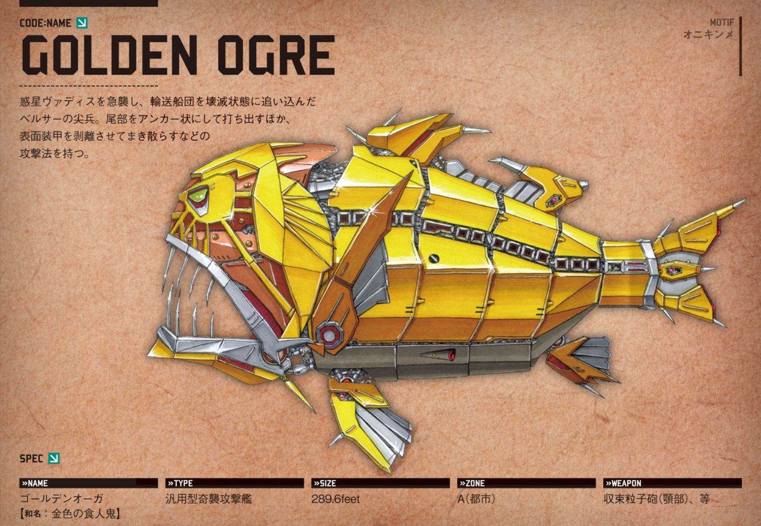 Golden Ogre Darius Wiki Fandom