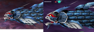 Comparison Left: Dariusburst Second Prologue and Right: Dariusburst Another Chronicle EX