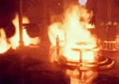 The Ballroom on fire (FX test) (posted on Instagram)
