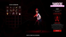 Ayano on the character select screen
