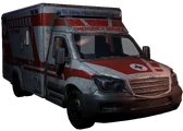 One of the ambulances from the boss fight.
