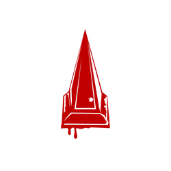 The Red Pyramid Thing's head, emblazoned on the portal of Silent Sacrifice