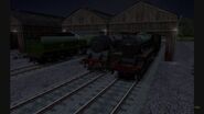 The three engines return to the Junction, glad that there were no drinking games at the party!