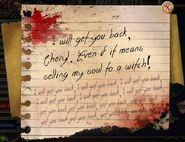 Blaise's Bloody Note