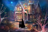 Gingerbread house concept art