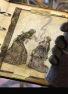 Image of a past Cinderella and a past Godmother via the Detective's journal