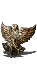 Escudo de halcón dorado