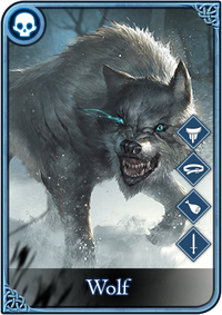 Icon wolf card