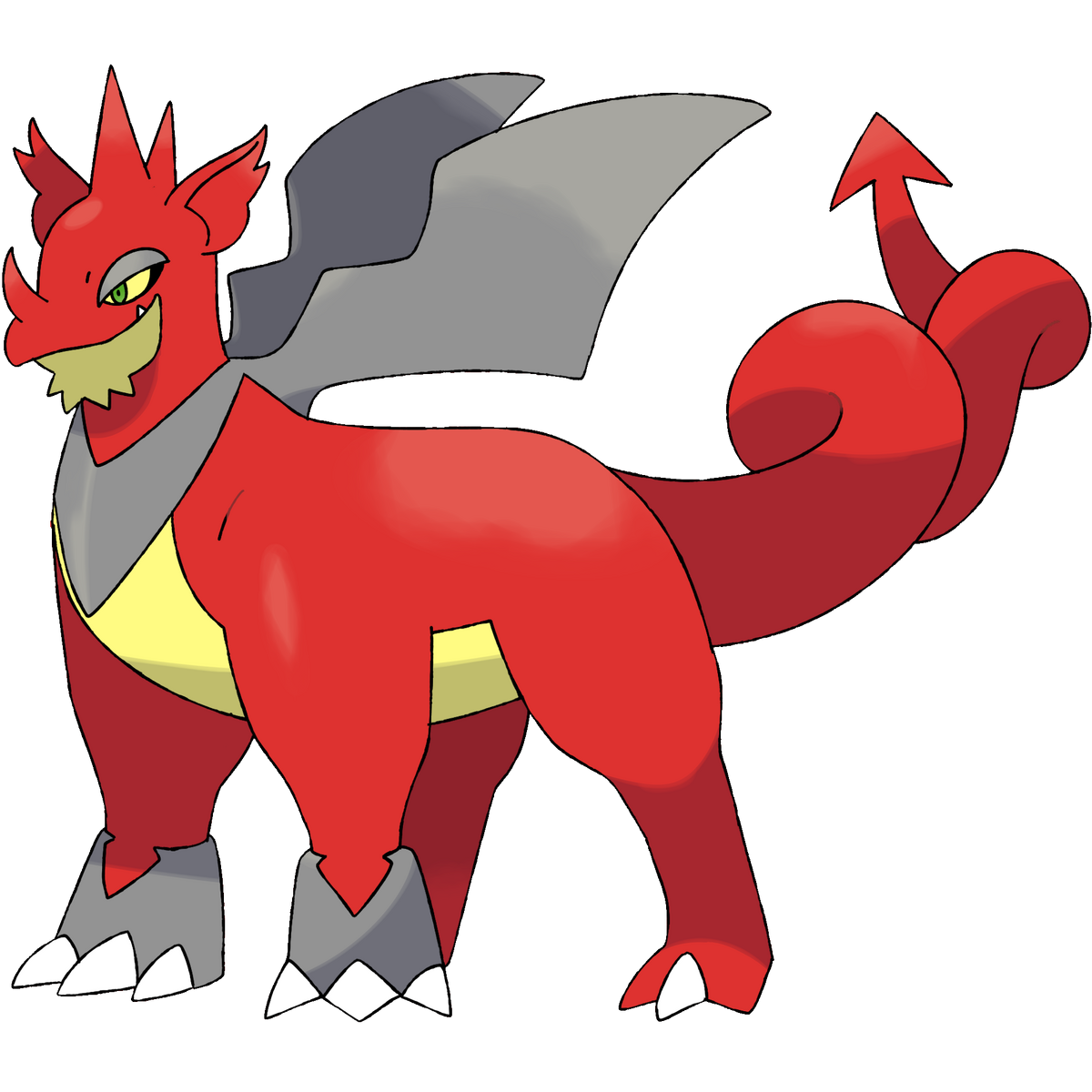 Dark Domain on X: LEGENDARY --- Rhadaneos - Fire/Dragon #fakemon #pokemon  #arcomianarchives  / X