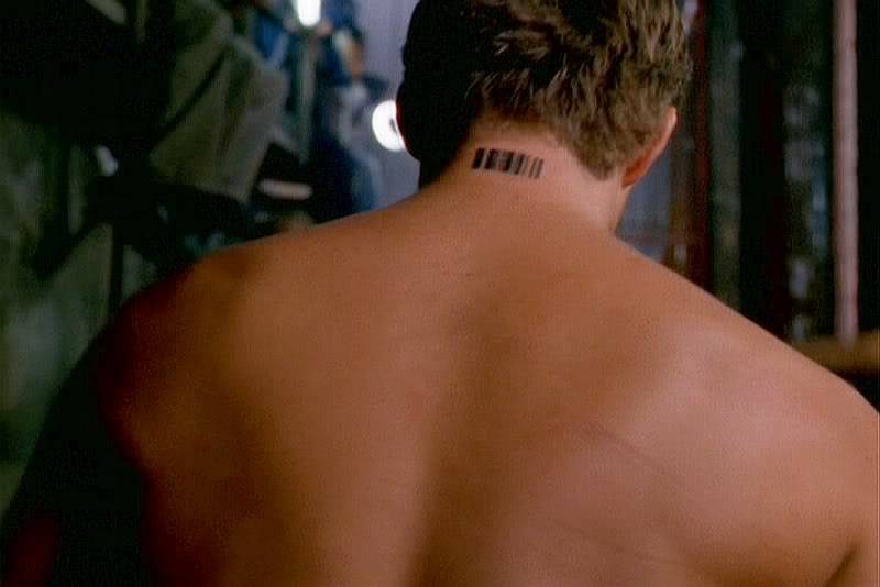 dark angel barcode tattoo