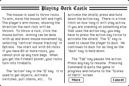 Help Screen 5 from Dark Castle.