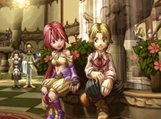 Monica & Max in alt clothes.