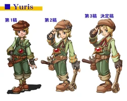 Concept art of Max's (Yuris in Japan) original default design.