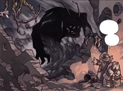 Makrak attacking the  village of 