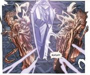 The division of the  into  and .