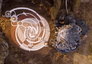 Aughra creating a Master Time Spiral to hear the song of Thra