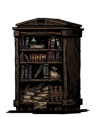 darkest dungeon what to use on bookshelf