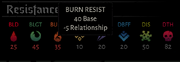Lower resist due to relationship
