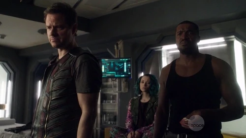 Three, Five, and Six in sickbay.