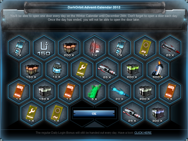 Winter events/Winterfest calendar  DarkOrbit  Fandom