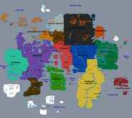 A map showing all different regions of Gielinor