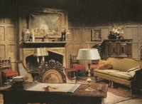 The drawing room of Collinwood in 1970 Parallel Time.