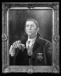 The 18th century portrait of  was one piece of art hanging in the Collinwood foyer.