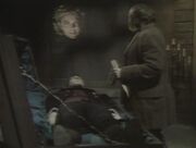 Barnabas Collins' Coffin stake with Ben and Angelique