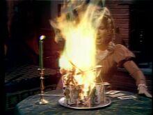 Angelique conjuring fire.