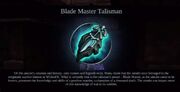 Blade Master Talisman