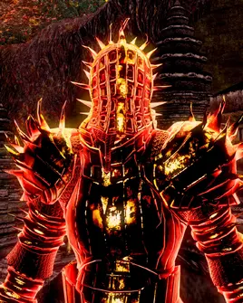 DS1R Kirk, Knight of Thorns in Lost Izalith (half body)