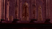 The statue of Gwynevere and Gwyn in Anor Londo.
